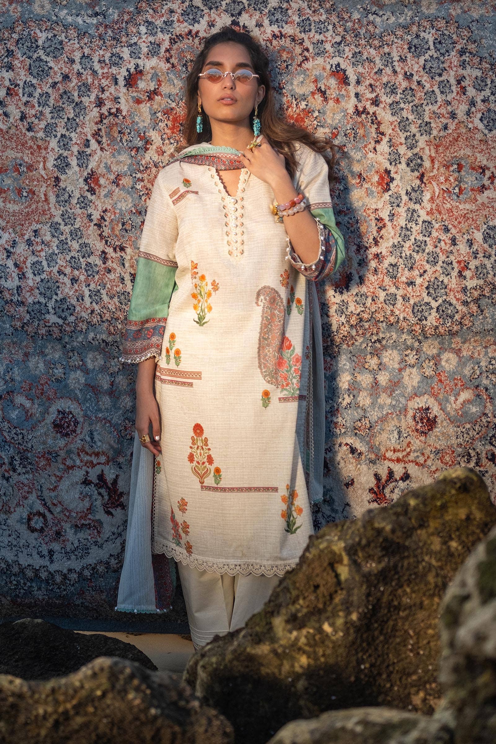 Sana Safinaz | Mahay Spring 24 | H241-022A-2BS - House Of Anaya