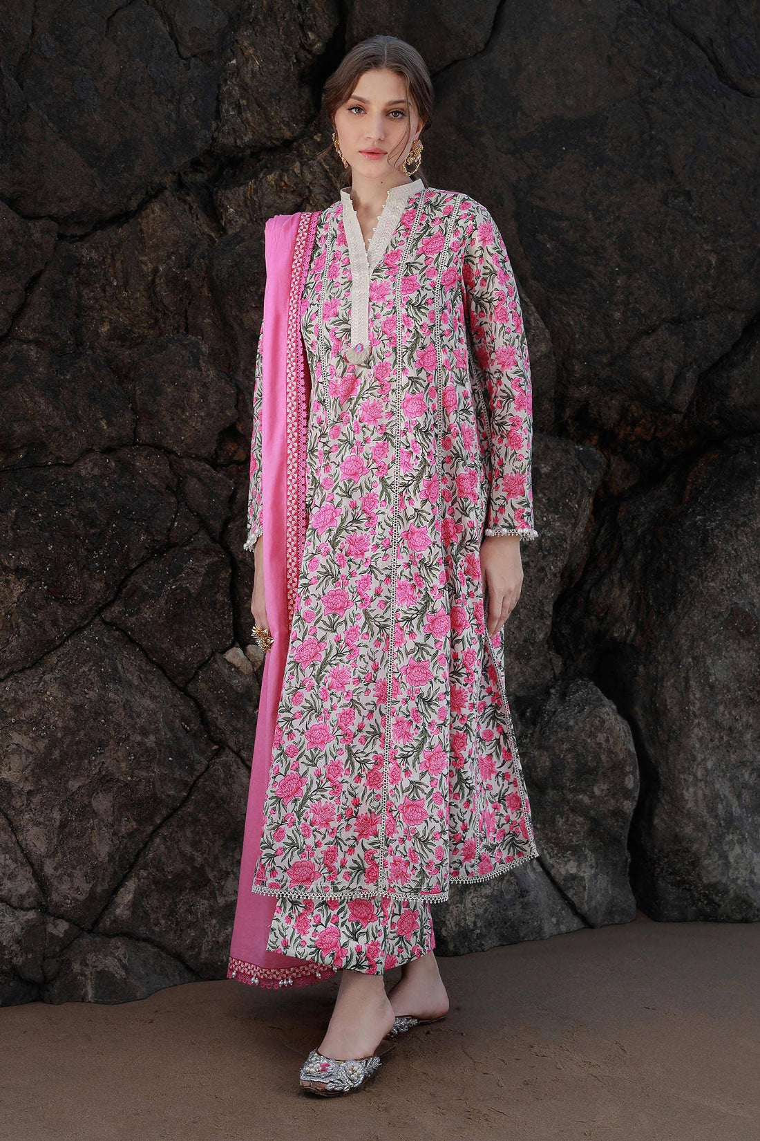Sana Safinaz | Mahay Spring 24 | H241-004A-3CG - House Of Anaya
