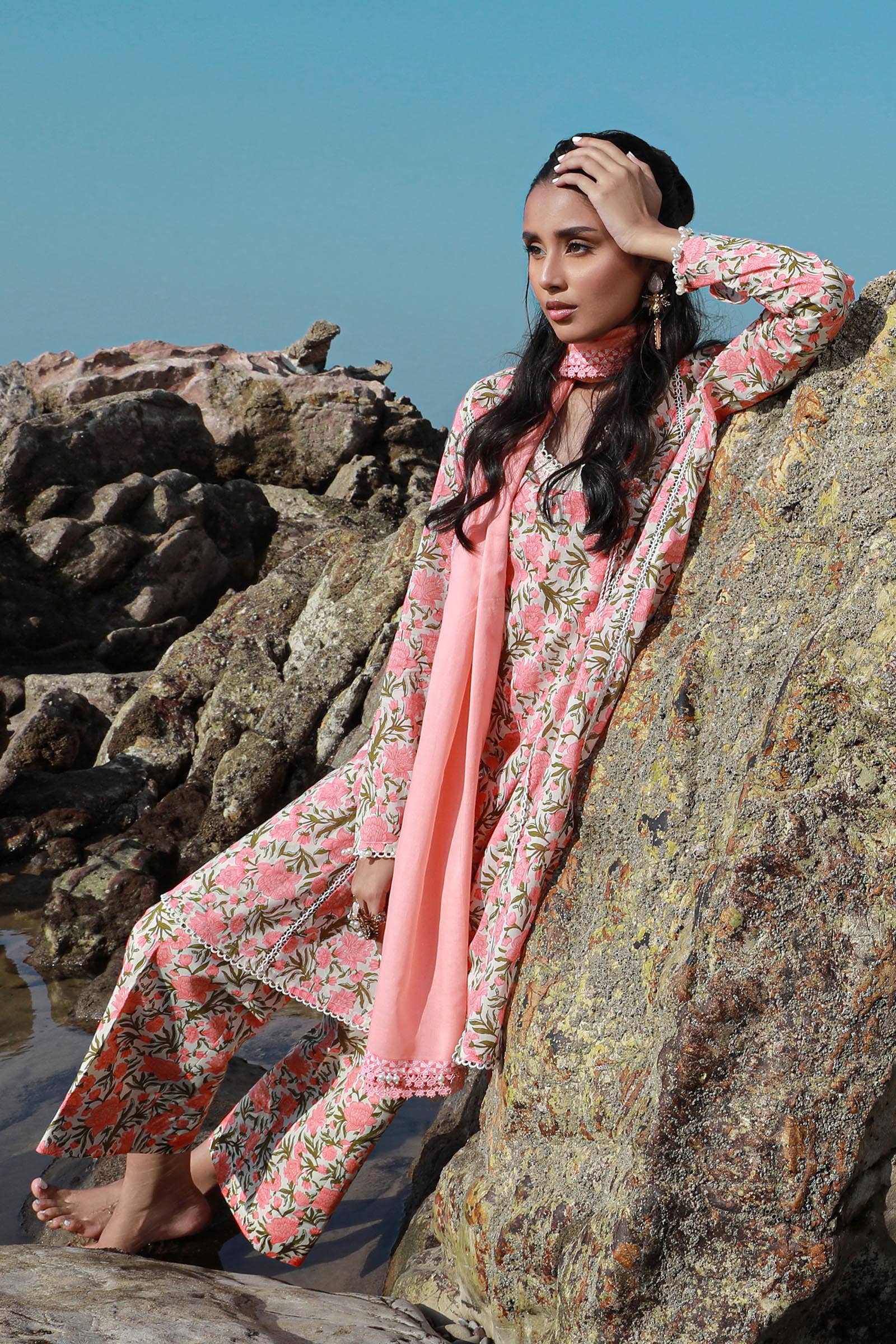 Sana Safinaz | Mahay Spring 24 | H241-004B-3CG - House Of Anaya