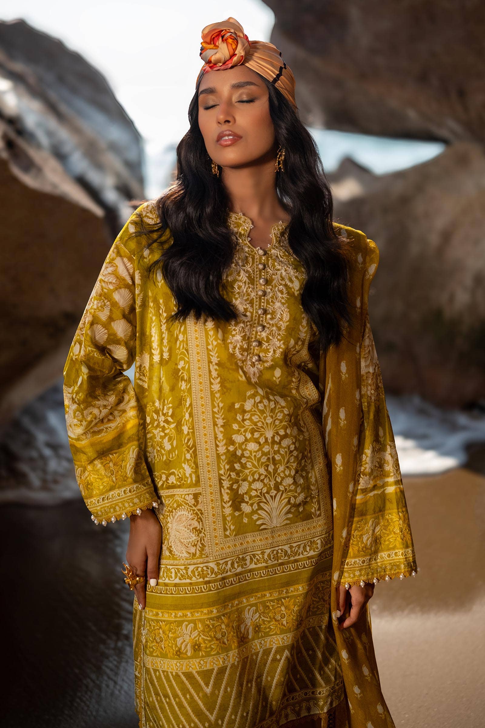 Sana Safinaz | Mahay Spring 24 | H241-005B-3CI - House Of Anaya