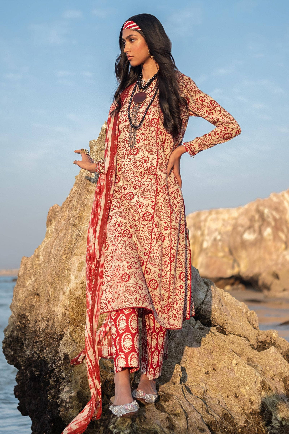 Sana Safinaz | Mahay Spring 24 | H241-008B-3CG - House Of Anaya