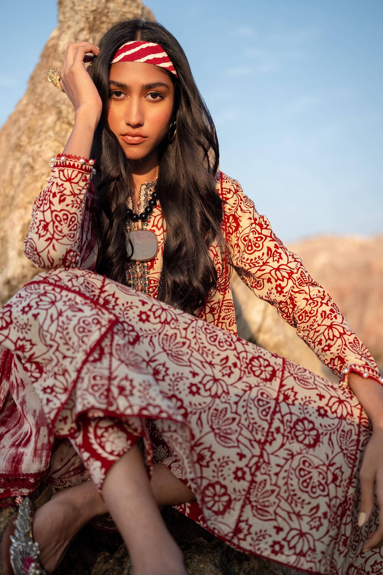 Sana Safinaz | Mahay Spring 24 | H241-008B-3CG - House Of Anaya
