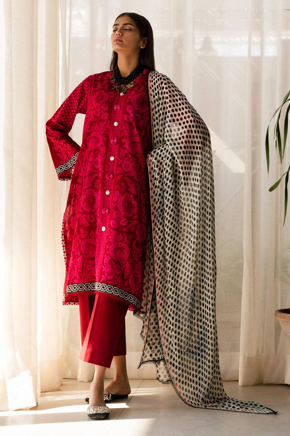 Sana Safinaz | Mahay Spring 24 | H241-010A-3CI - House Of Anaya