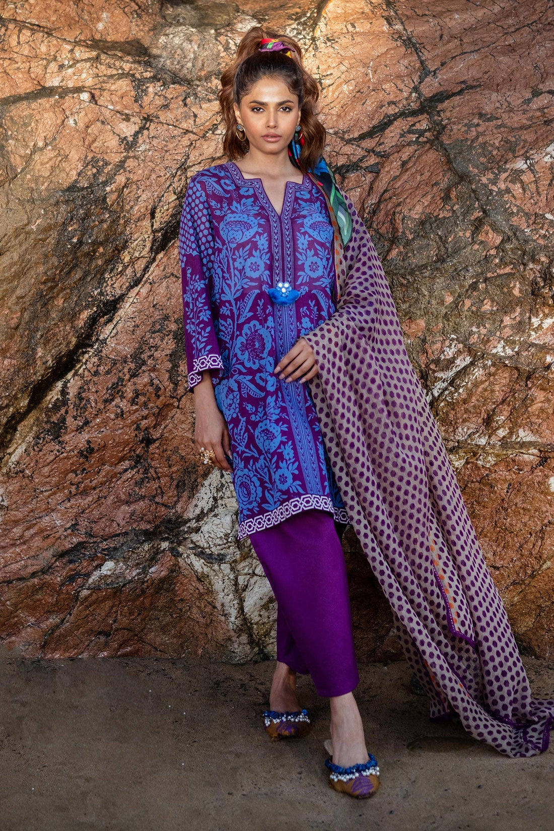 Sana Safinaz | Mahay Spring 24 | H241-010B-3CI - House Of Anaya