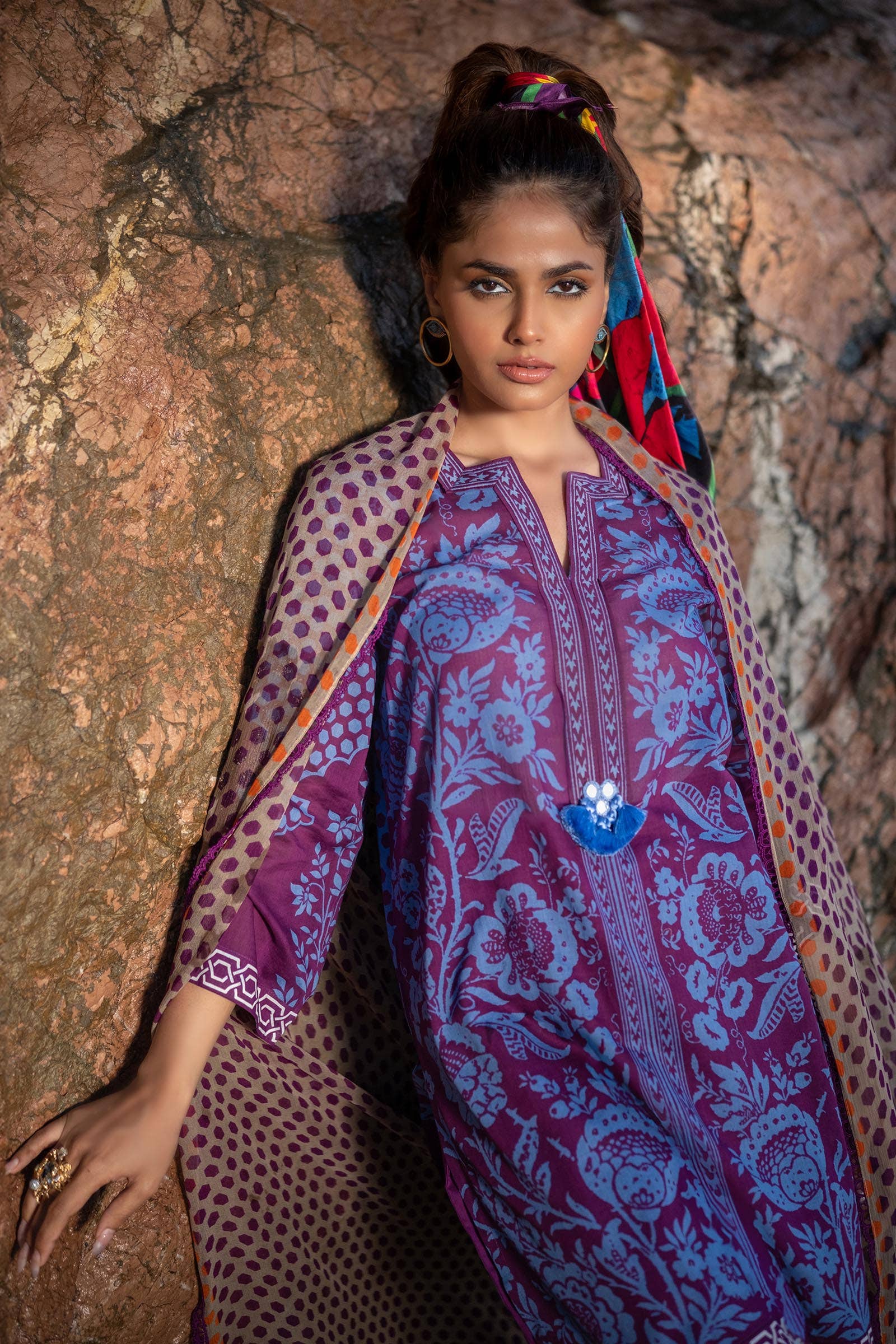 Sana Safinaz | Mahay Spring 24 | H241-010B-3CI - House Of Anaya