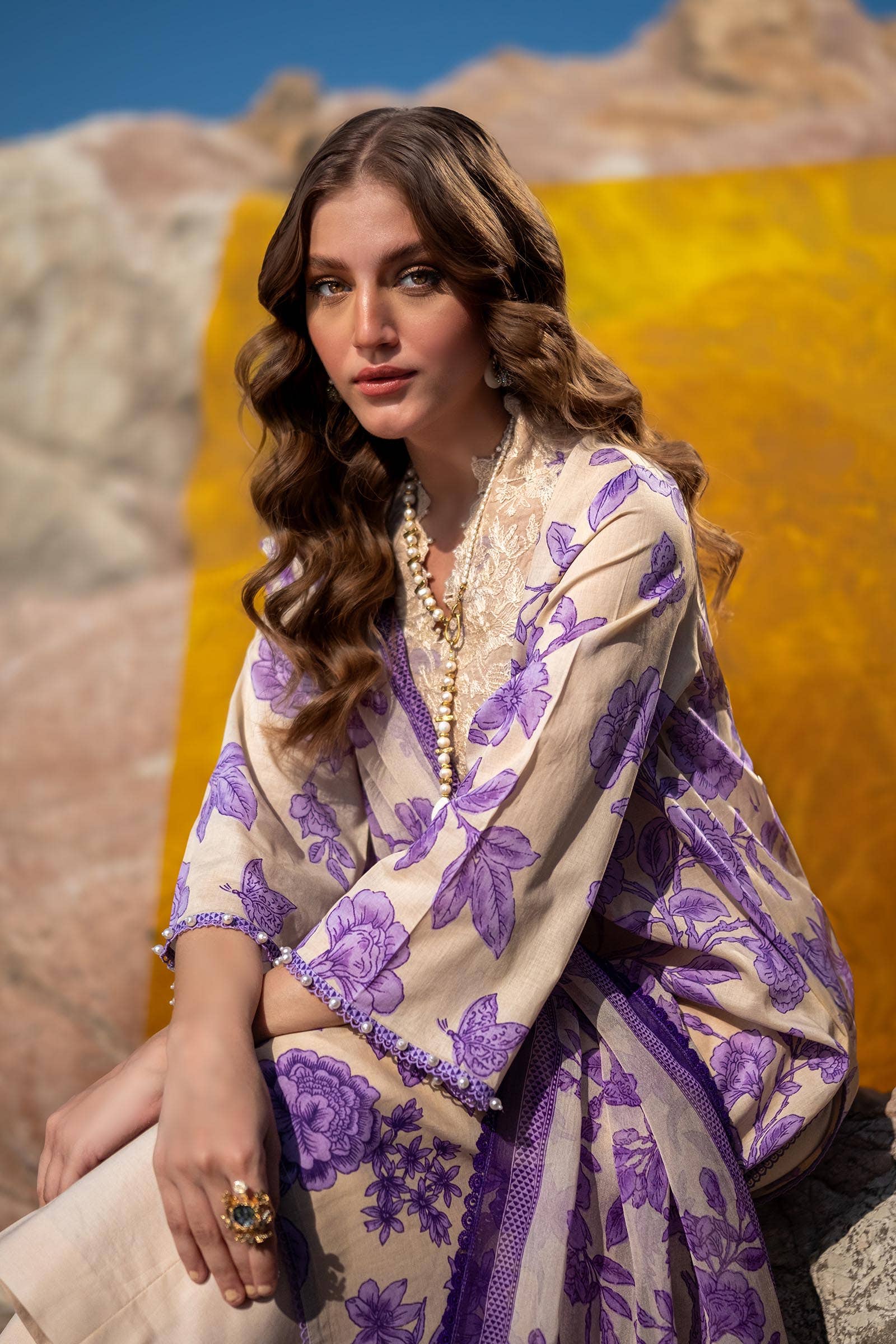 Sana Safinaz | Mahay Spring 24 | H241-001B-3CI - House Of Anaya