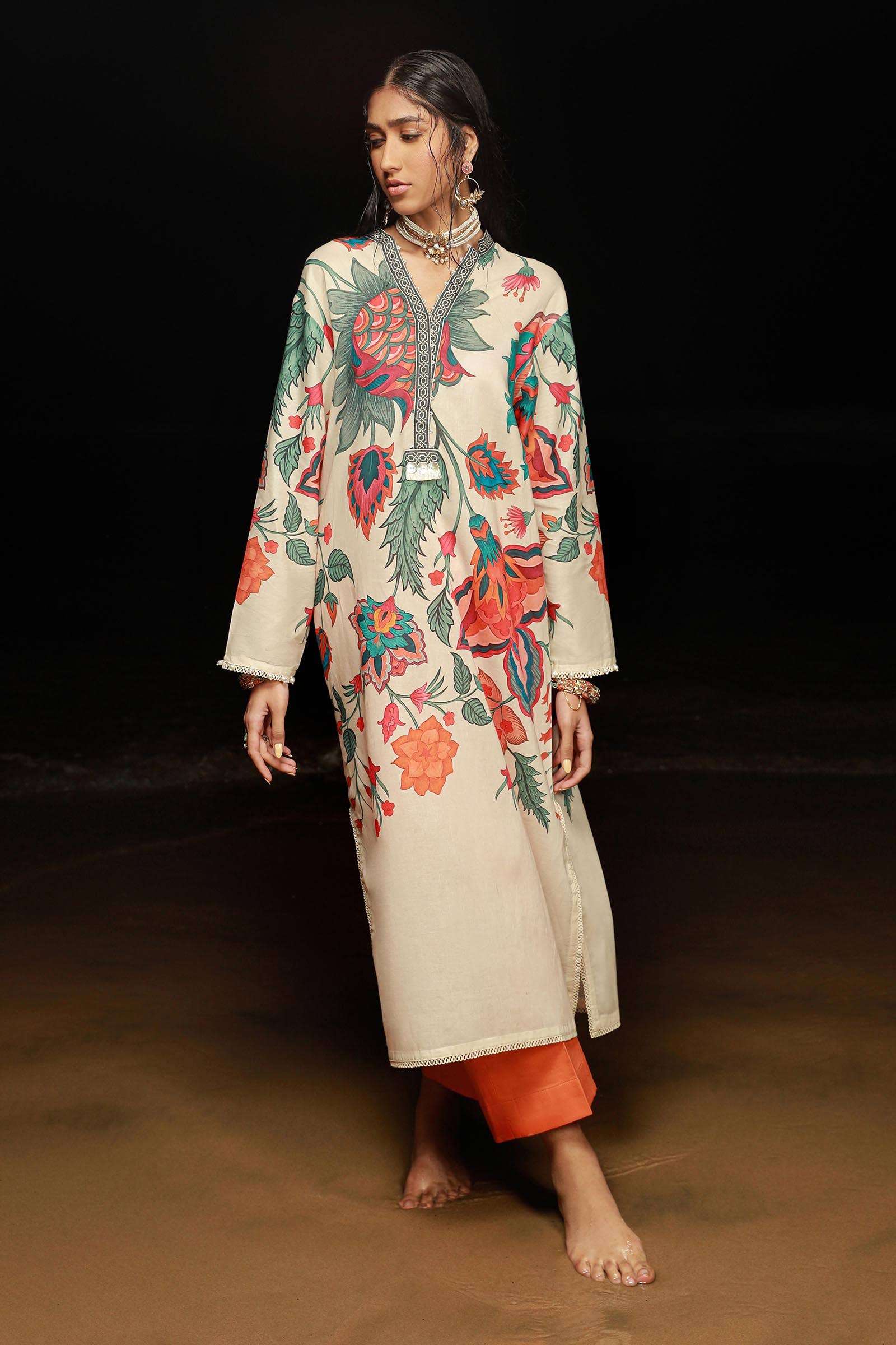 Sana Safinaz | Mahay Spring 24 | H241-011B-2C - House Of Anaya