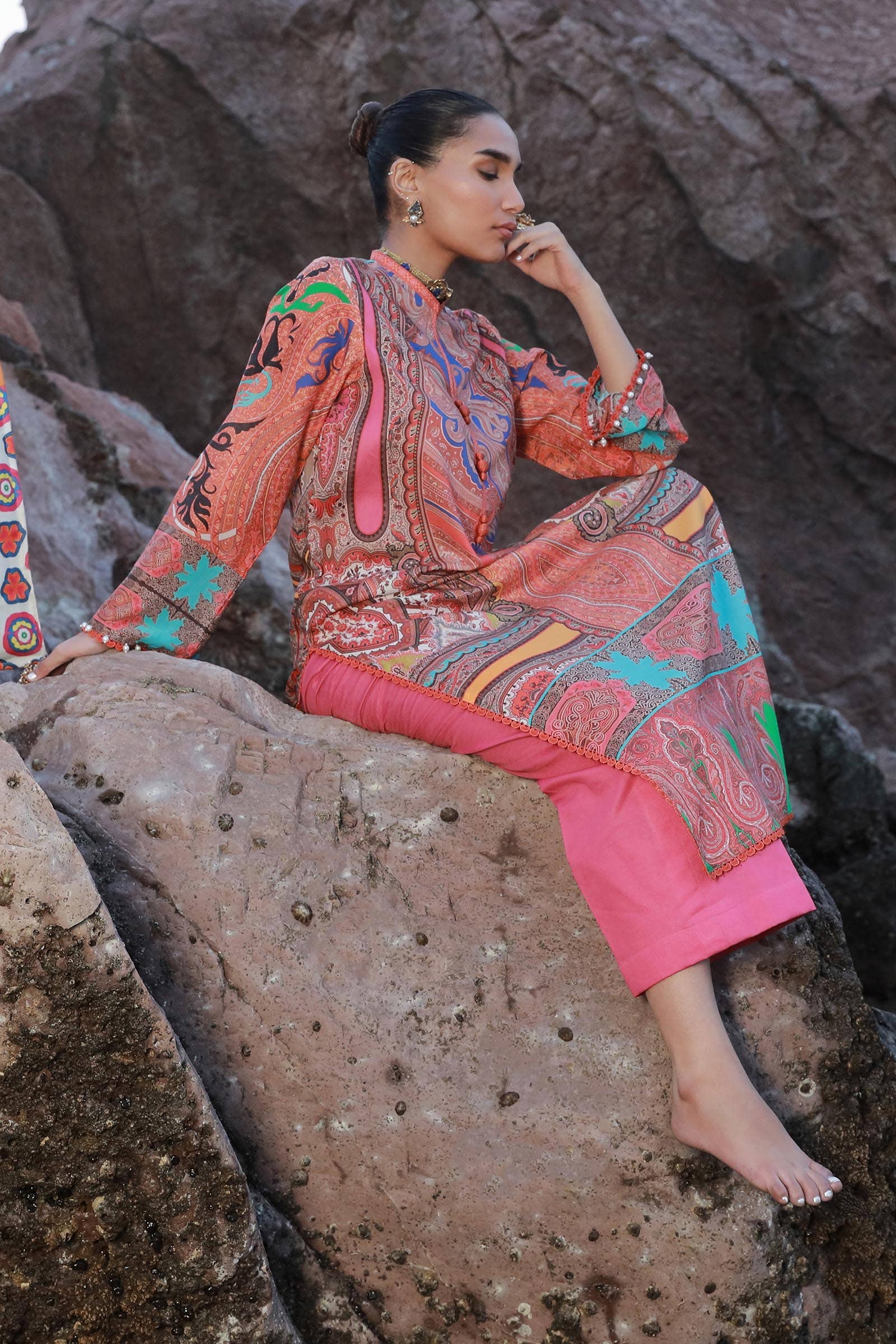 Sana Safinaz | Mahay Spring 24 | H241-012A-2C - House Of Anaya