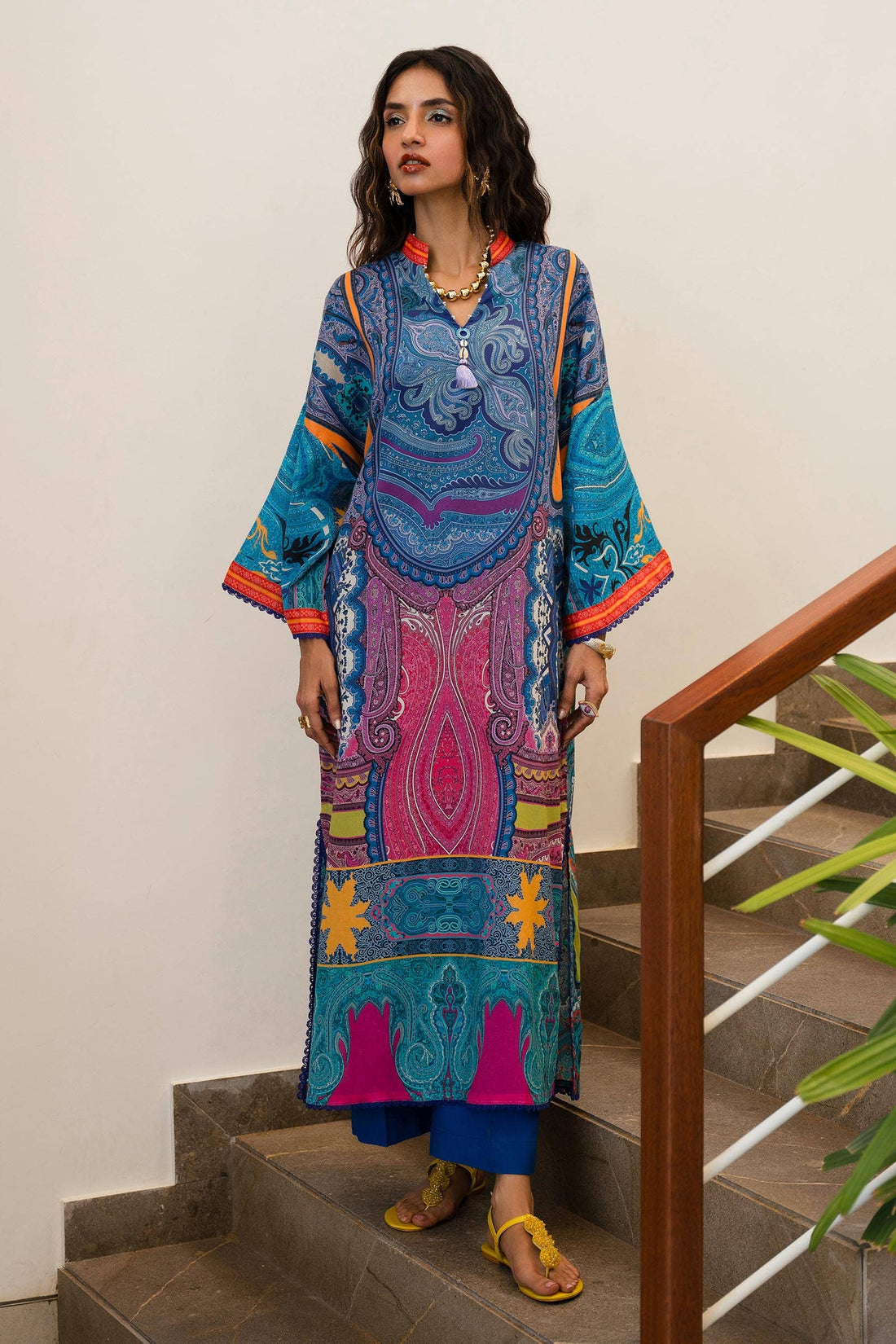 Sana Safinaz | Mahay Spring 24 | H241-012B-2C - House Of Anaya
