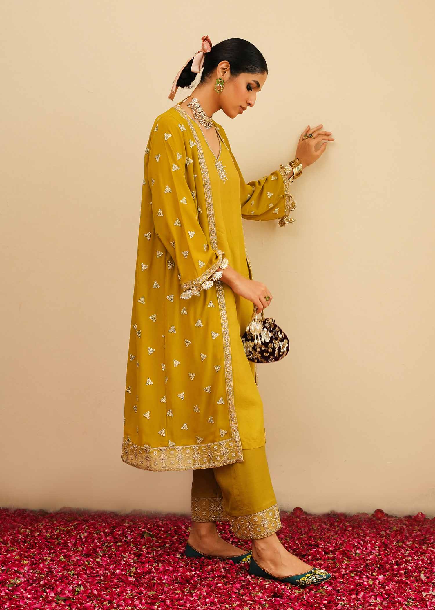 Mahgul | Eid Edit 2024 | Mustard Shine - House of Zarish