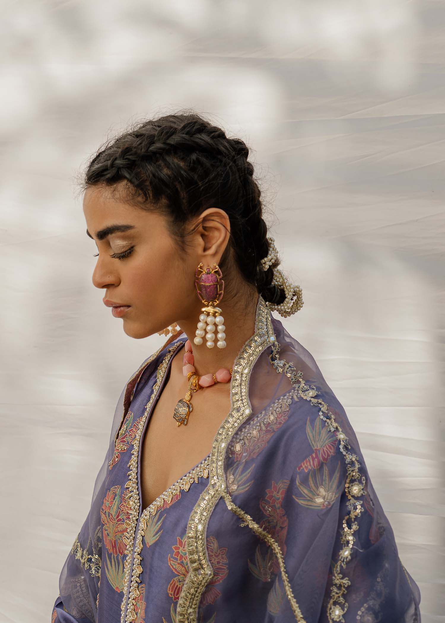 Mahgul | Eid Edit 2024 | Damson Diamante - House of Zarish