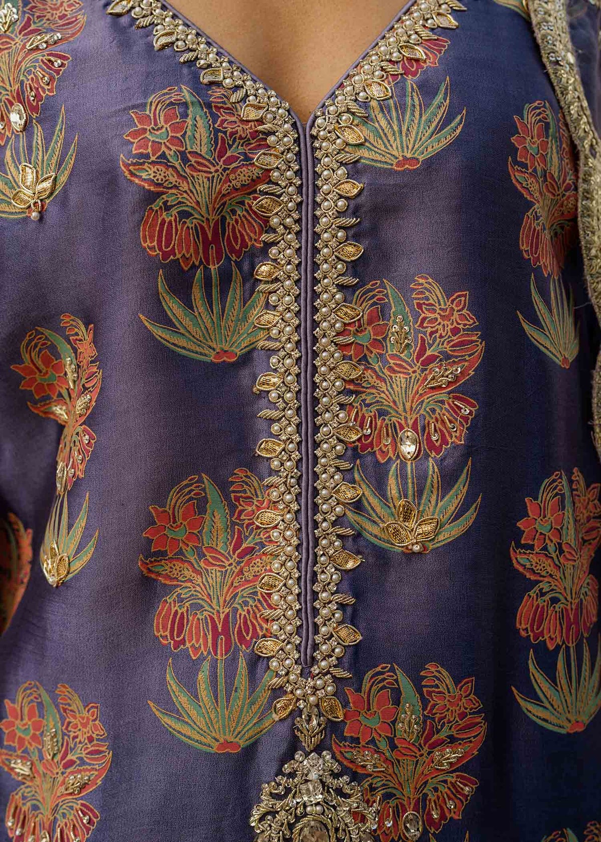 Mahgul | Eid Edit 2024 | Damson Diamante - House of Zarish