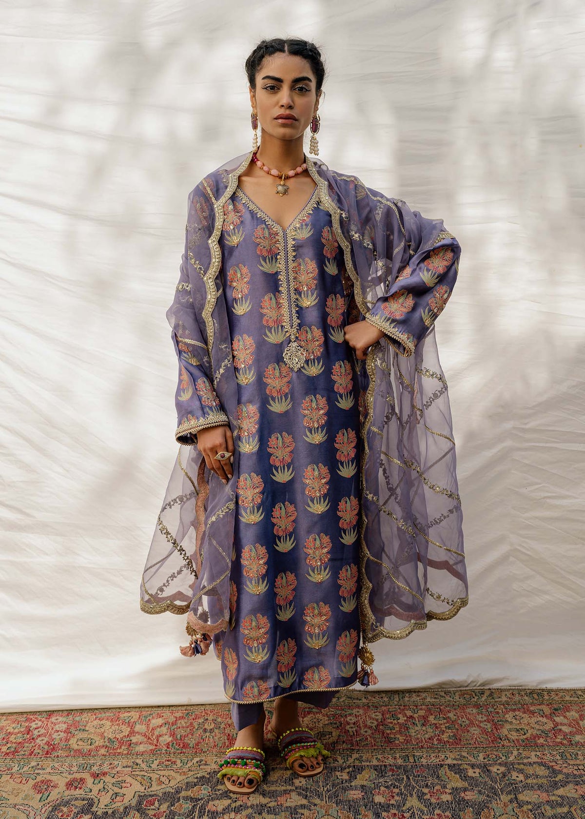Mahgul | Eid Edit 2024 | Damson Diamante - House of Zarish