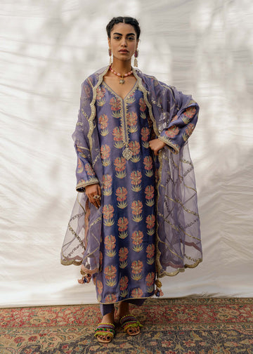 Mahgul | Eid Edit 2024 | Damson Diamante - House of Zarish