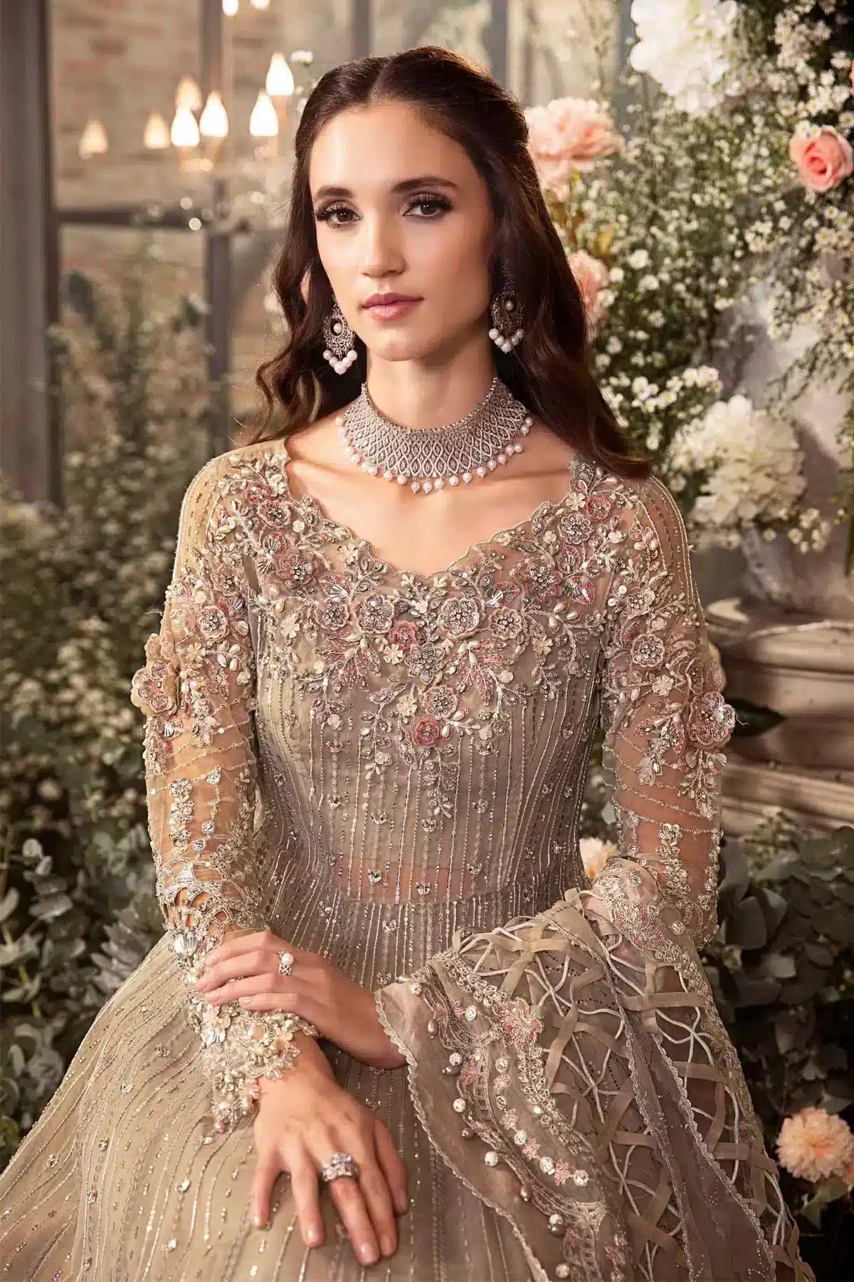 Maria B | Mbroidered Wedding Edition 23 | Black BD-2703 - House Of Anaya