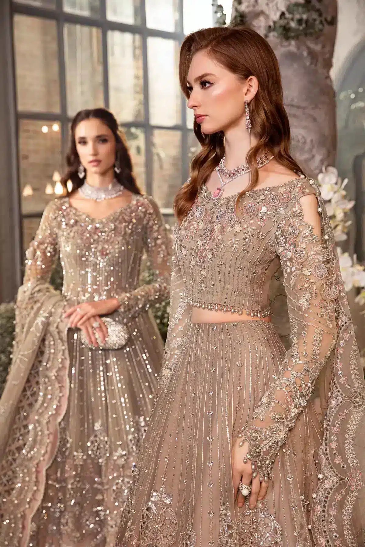 Maria B | Mbroidered Wedding Edition 23 | Black BD-2703 - House Of Anaya