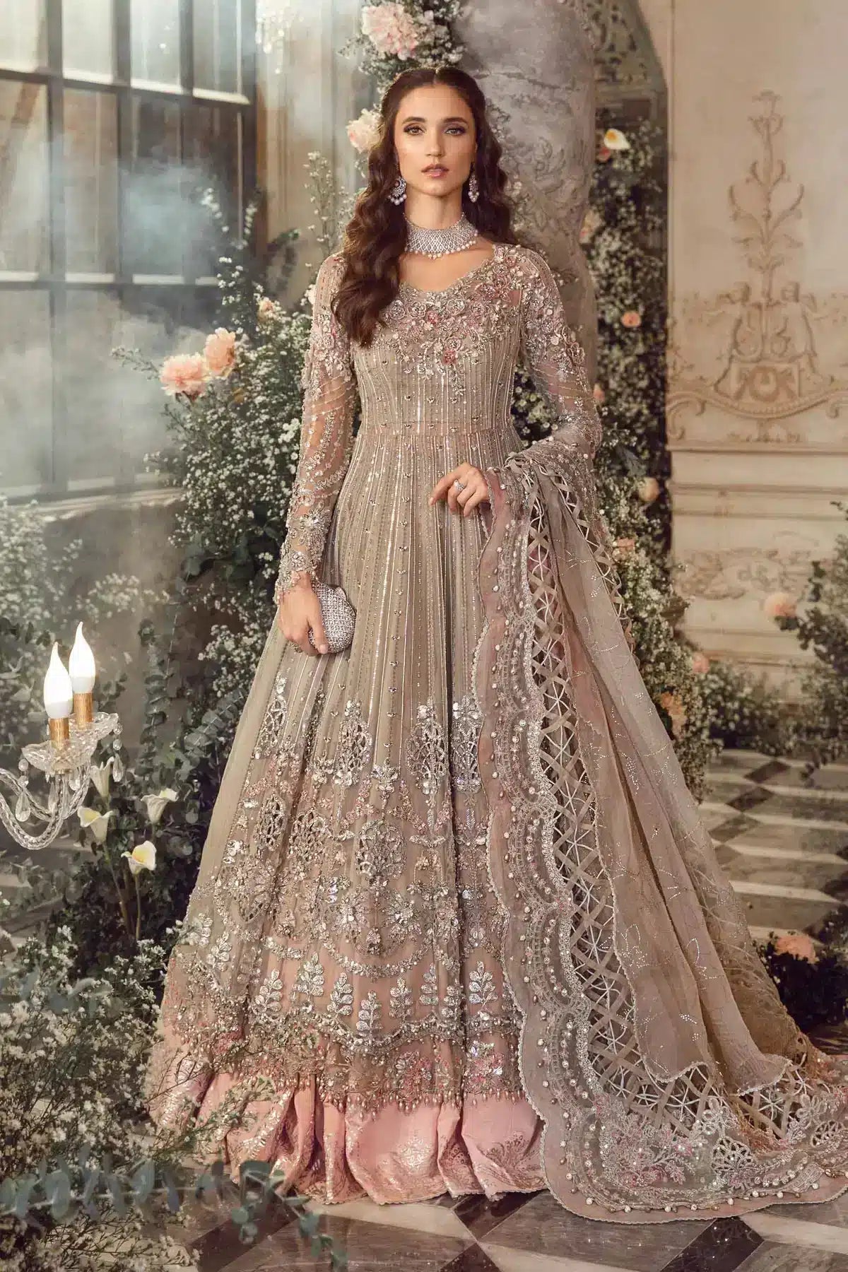 Maria B | Mbroidered Wedding Edition 23 | Black BD-2703 - House Of Anaya