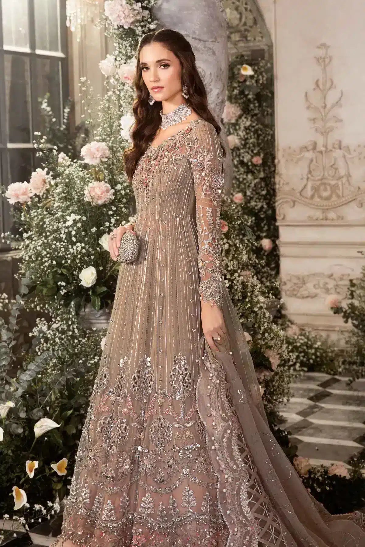 Maria B | Mbroidered Wedding Edition 23 | Black BD-2703 - House Of Anaya