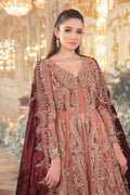 Maria B | Mbroidered Wedding Edition 23 | Salmon Pink BD-2701 - House Of Anaya