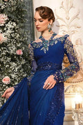 Maria B | Mbroidered Wedding Edition 23 | Cobalt Blue BD-2704 - House Of Anaya
