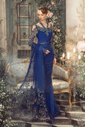 Maria B | Mbroidered Wedding Edition 23 | Cobalt Blue BD-2704 - House Of Anaya