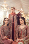 Maria B | Mbroidered Wedding Edition 23 | Salmon Pink BD-2701 - House Of Anaya