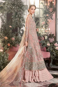 Maria B | Mbroidered Wedding Edition 23 | Pastel Pink BD-2706 - House Of Anaya