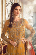 Maria B | Mbroidered Wedding Edition 23 | Mustard BD-2707 - House Of Anaya