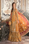Maria B | Mbroidered Wedding Edition 23 | Mustard BD-2707 - House Of Anaya