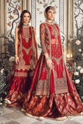 Maria B | Mbroidered Wedding Edition 23 | Maroon BD-2708 - House Of Anaya