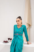Maria Osama Khan | Tiffany Formals | Aquamarine
