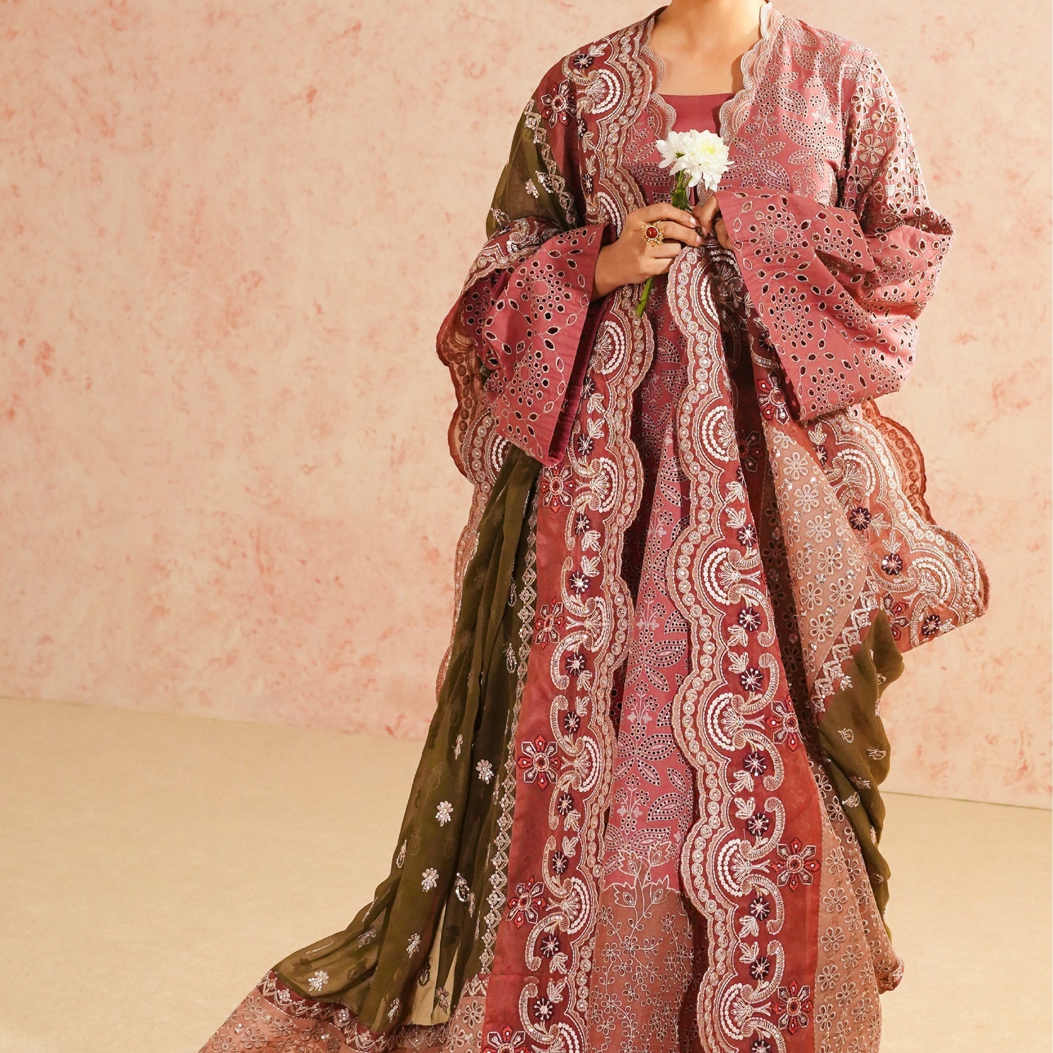 Maryum N Maria | Eid Luxury Lawn 24 | Roshan - House Of Anaya