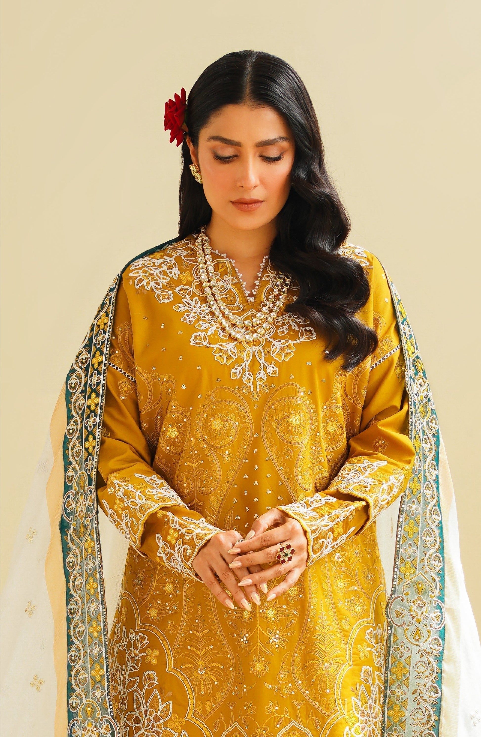 Maryum N Maria | Eid Luxury Lawn 24 | Sarah - House Of Anaya