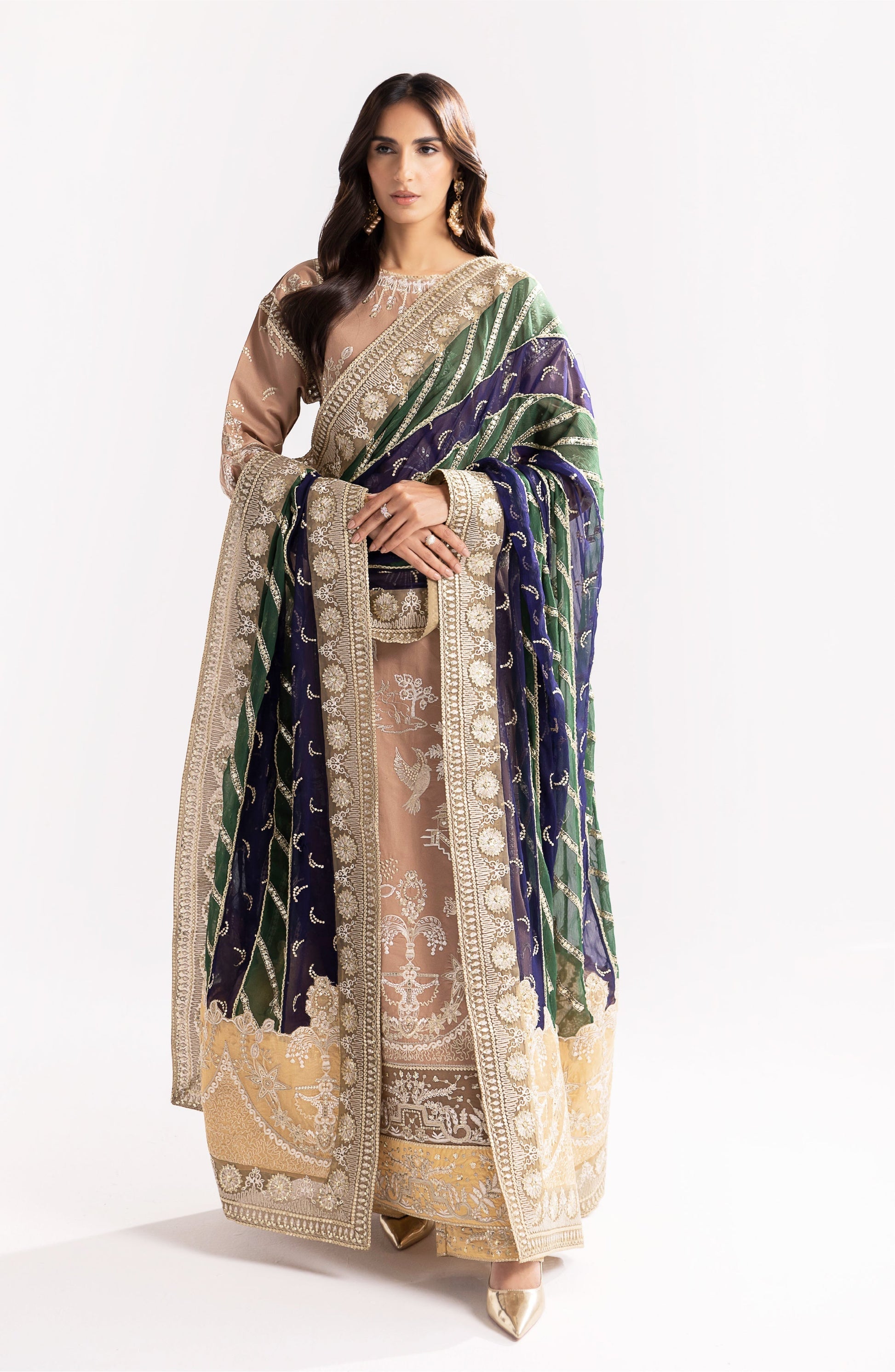 Maryum N Maria | Eid Luxury Lawn 24 | Fareena - House Of Anaya