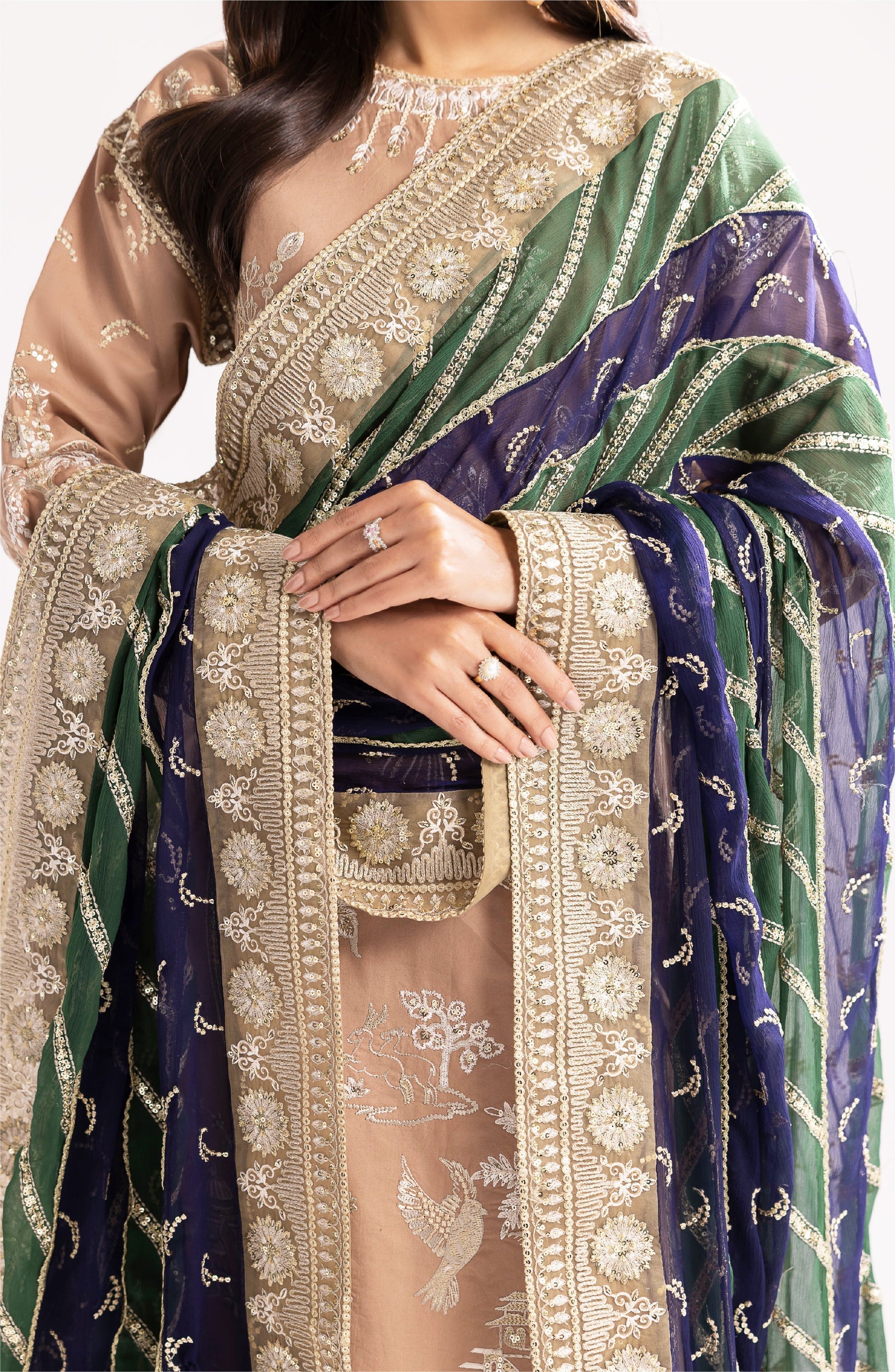 Maryum N Maria | Eid Luxury Lawn 24 | Fareena - House Of Anaya