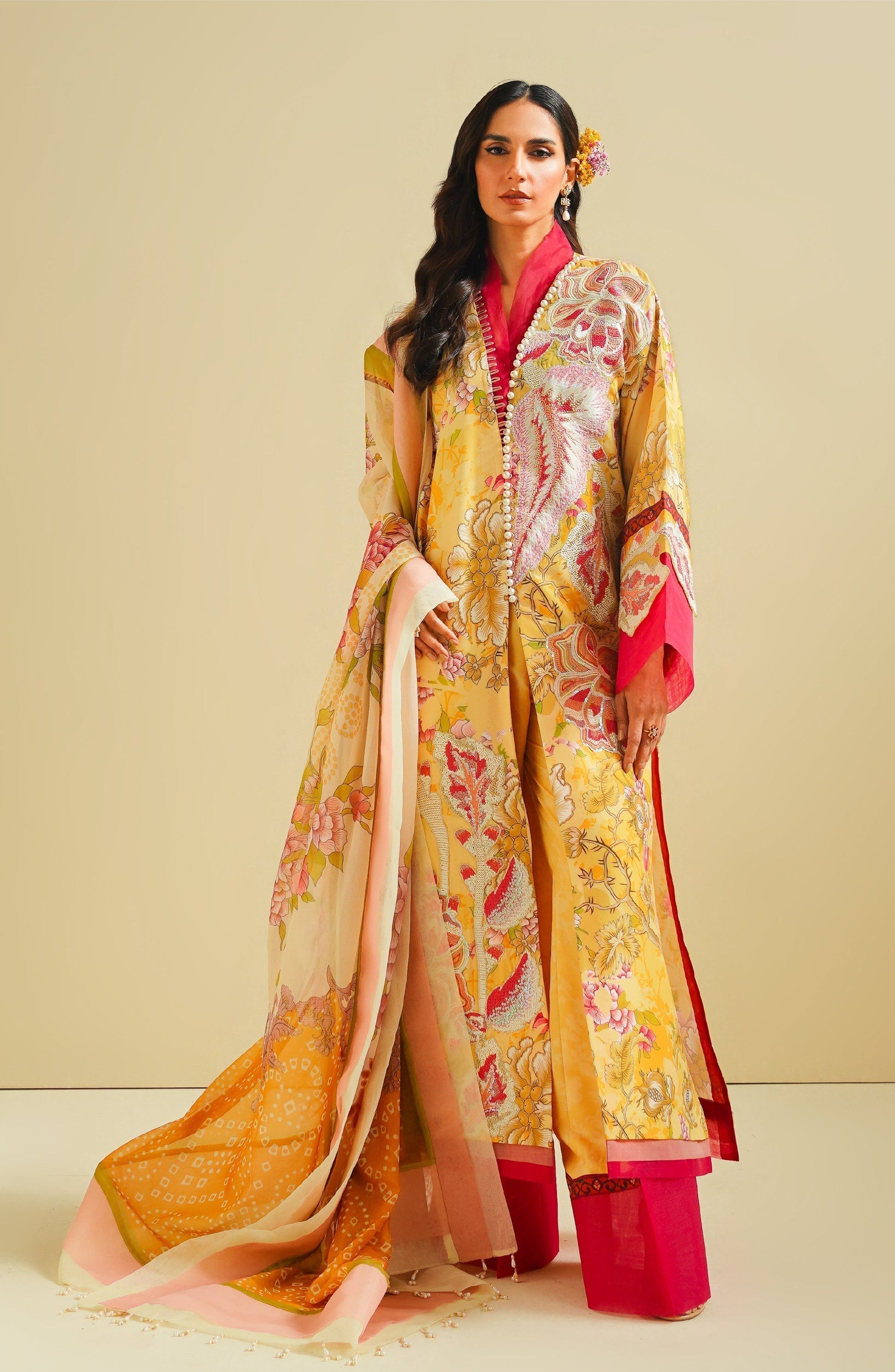 Maryum N Maria | Eid Luxury Lawn 24 | Zohreh - House Of Anaya
