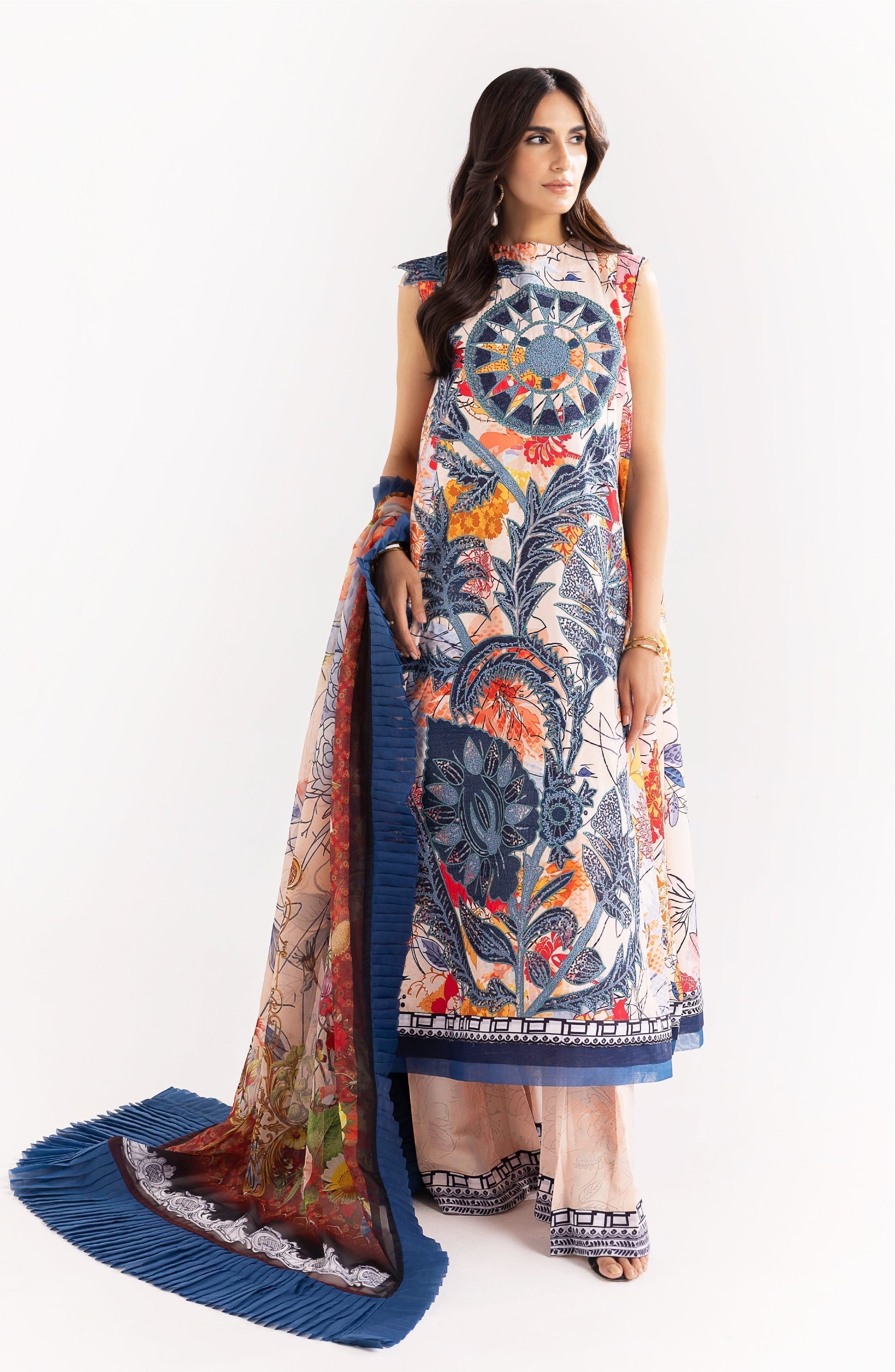 Maryum N Maria | Eid Luxury Lawn 24 | Shafaq - House Of Anaya