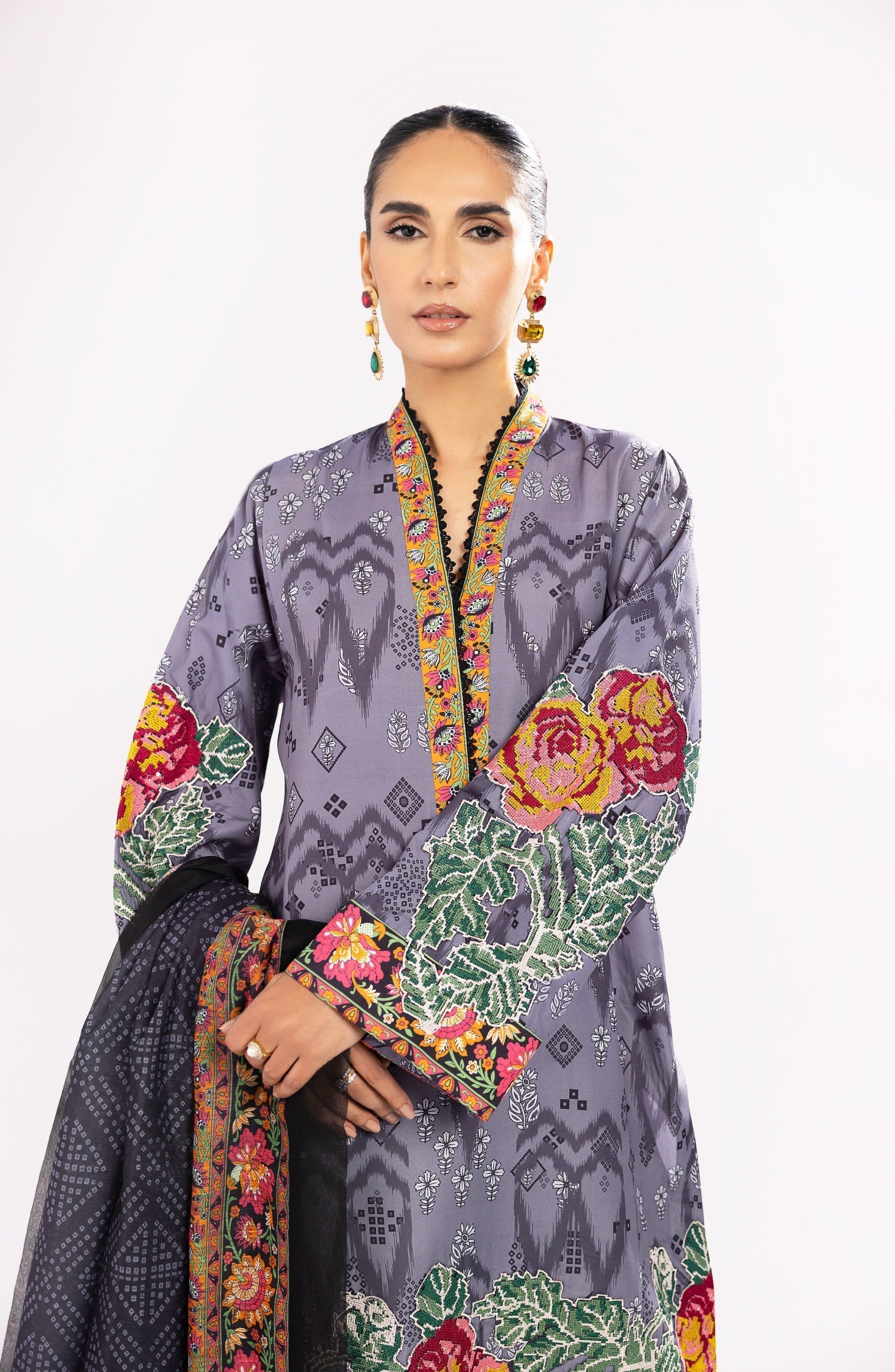 Maryum N Maria | Eid Luxury Lawn 24 | Nazm - House Of Anaya