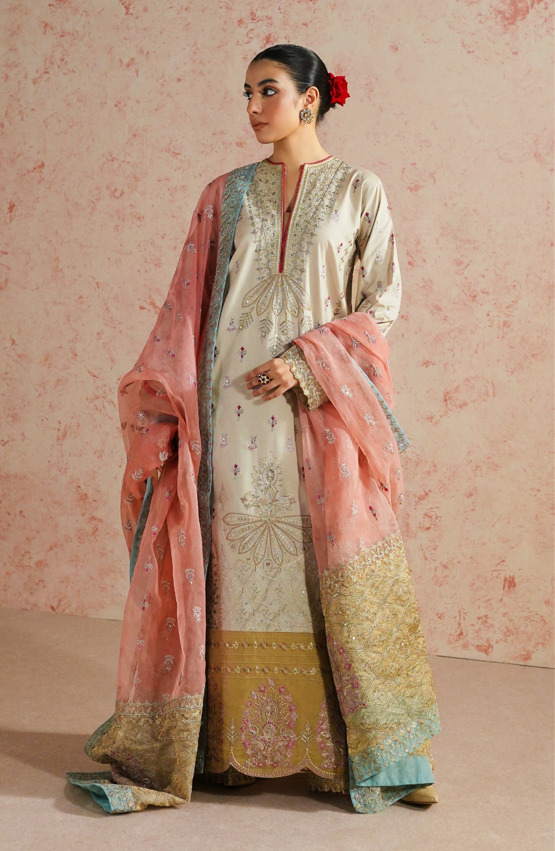 Maryum N Maria | Eid Luxury Lawn 24 | Alizeh - House Of Anaya