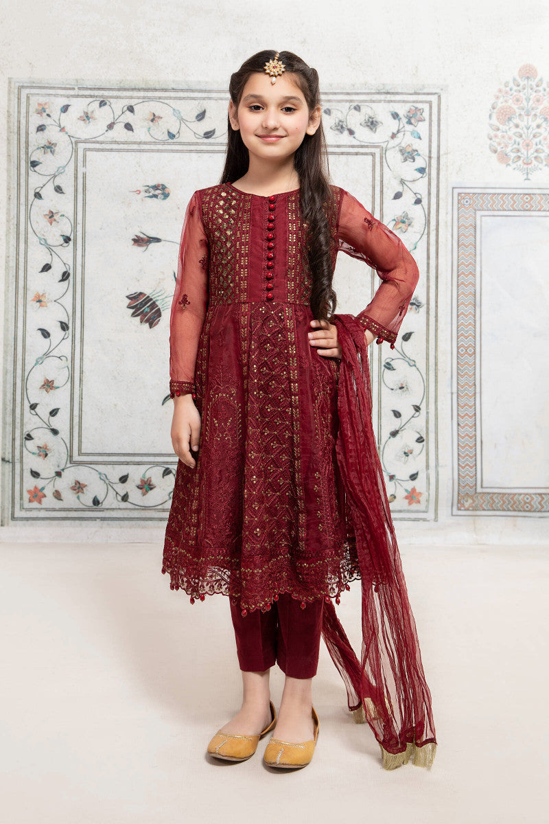 Maria B | 3 Piece Embroidered Suit | MKS-EF22-28R1 - Libasekhas