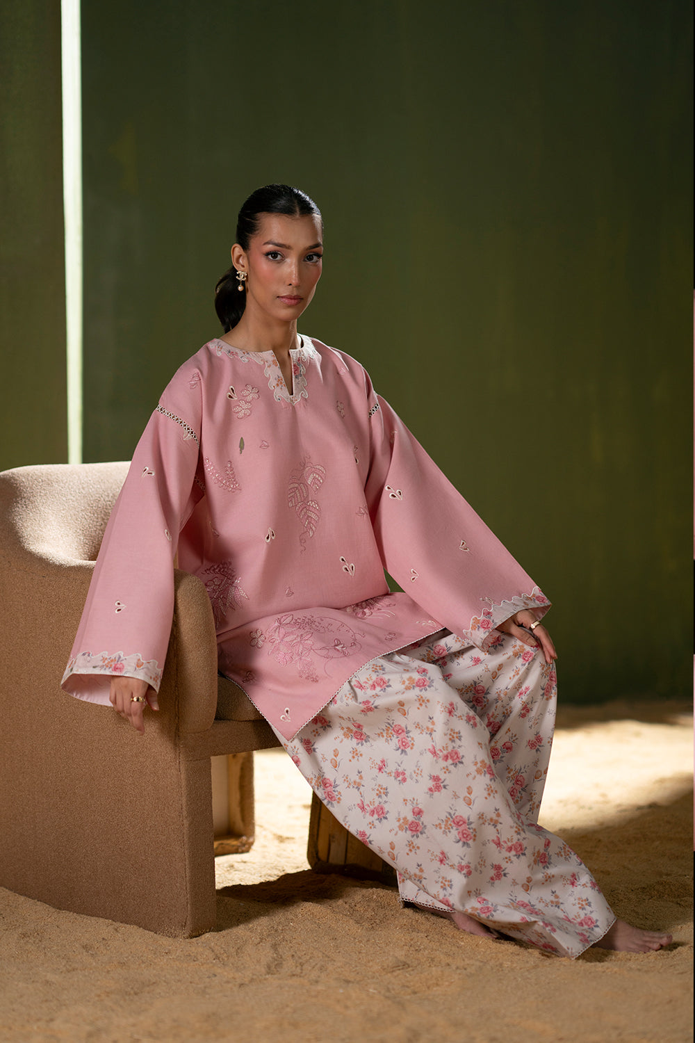 Saira Rizwan | Joolie Co ords | JOOLIE PINK - JBP25-08