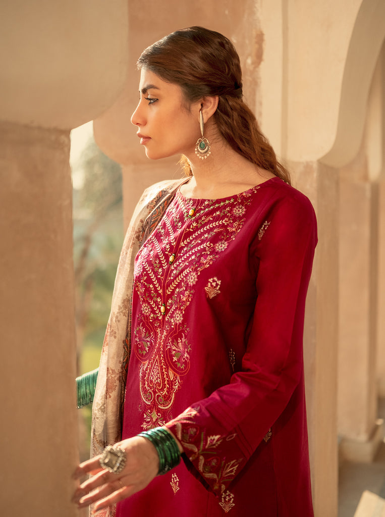 Morbagh | Lawn Collection 24 | RASPBERRY COULIS - House of Zarish