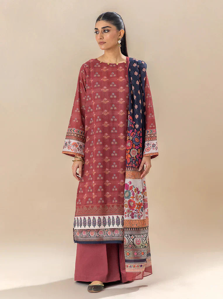 Morbagh | Lawn Collection 24 | ROYALTY RED - House of Zarish