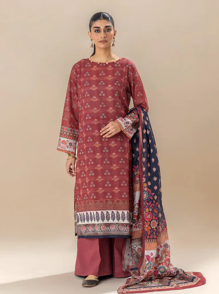 Morbagh | Lawn Collection 24 | ROYALTY RED - House of Zarish