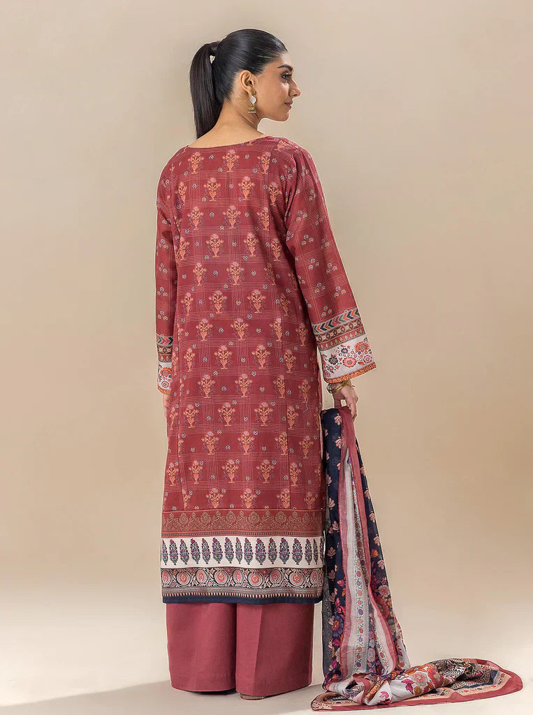 Morbagh | Lawn Collection 24 | ROYALTY RED - House of Zarish