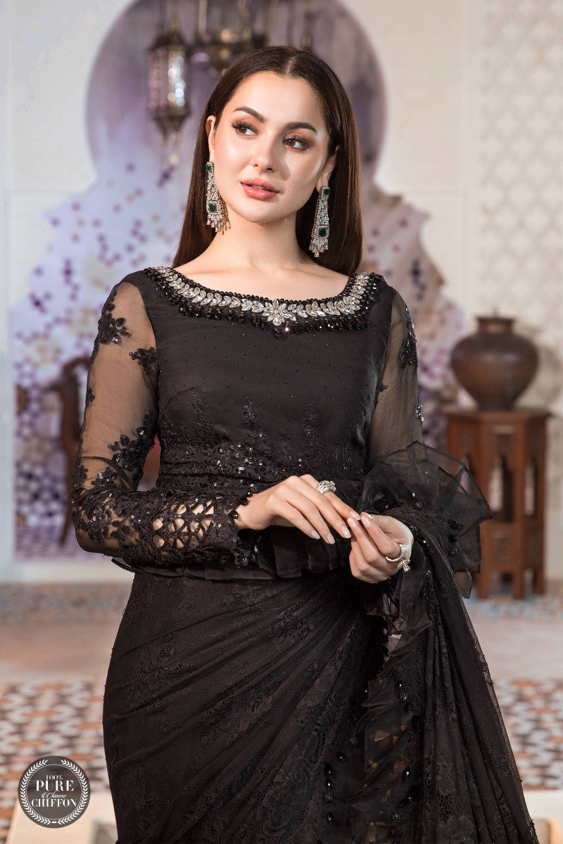 Maria B | Chiffon Collection | MPC-21-106-Black