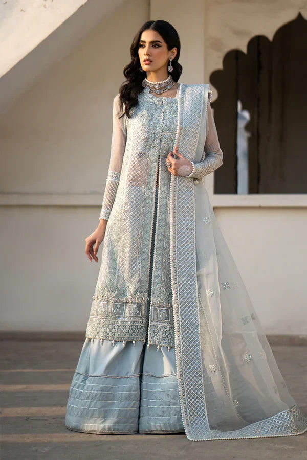 Ittehad | Dilruba Wedding Formals | ESDR75-SUT-BLU - House Of Anaya