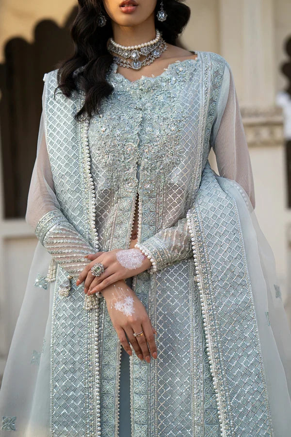 Ittehad | Dilruba Wedding Formals | ESDR75-SUT-BLU - House Of Anaya