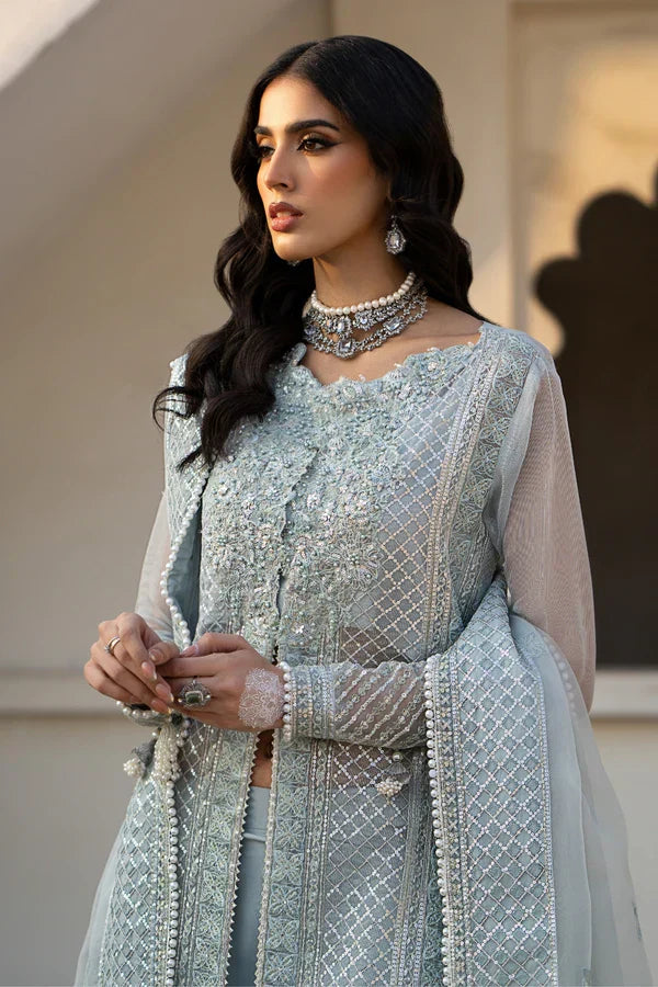 Ittehad | Dilruba Wedding Formals | ESDR75-SUT-BLU - House Of Anaya
