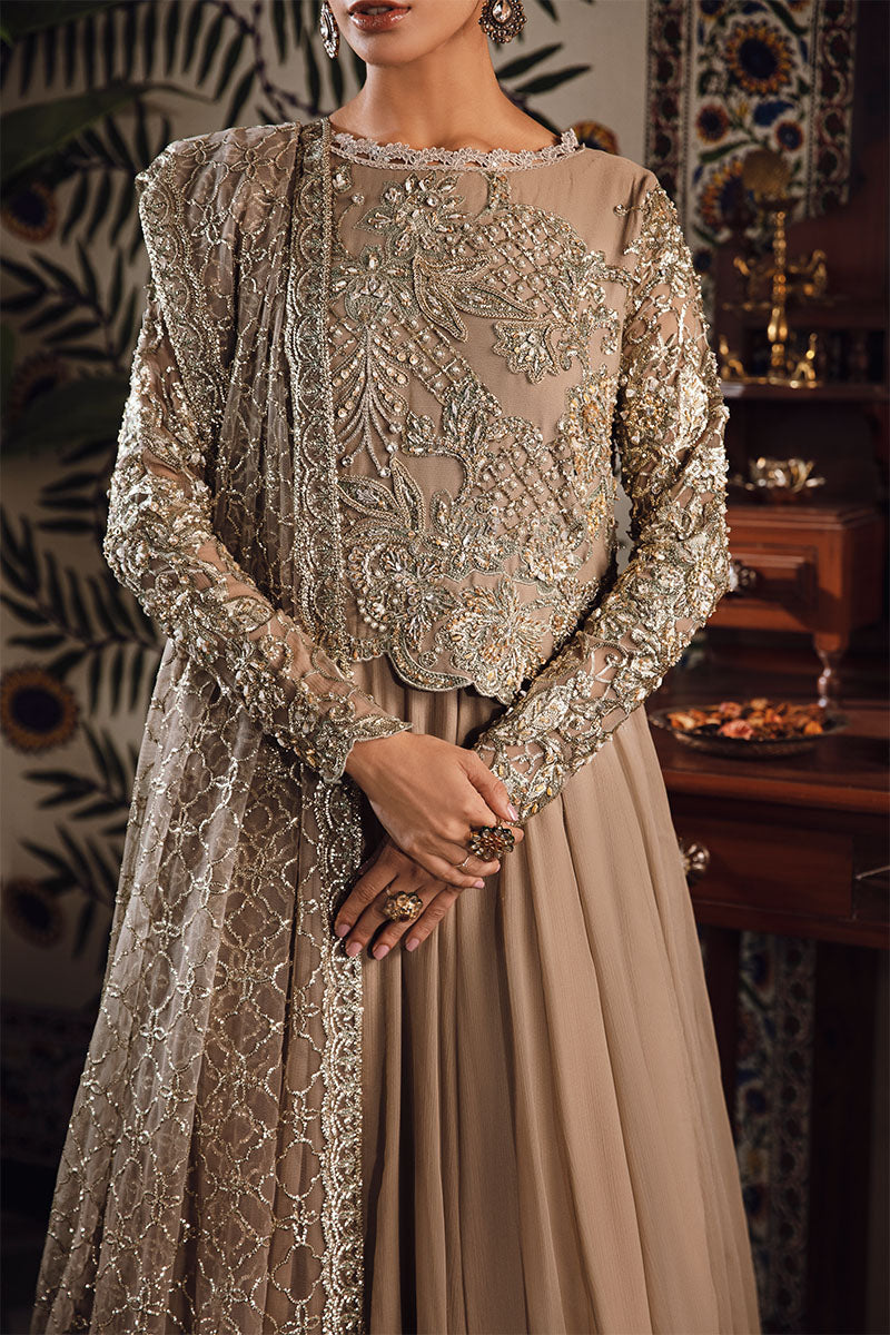 Mushq | Irha Kalidaar Chiffon Pret | HAZEL - House Of Anaya
